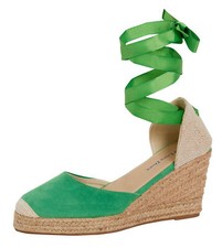 Womens Espadrille Wedge Sandals Strappy Hessian Wedges Ankle Wrap Tie Leg Straps