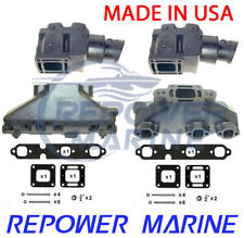 Exhaust Manifold & Riser Set for Mercruiser 4.3L V6, 99746A17, 807988A2