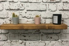  Floating Radiator Shelf narrow floating  Shelving solid chunky wood oak colour 