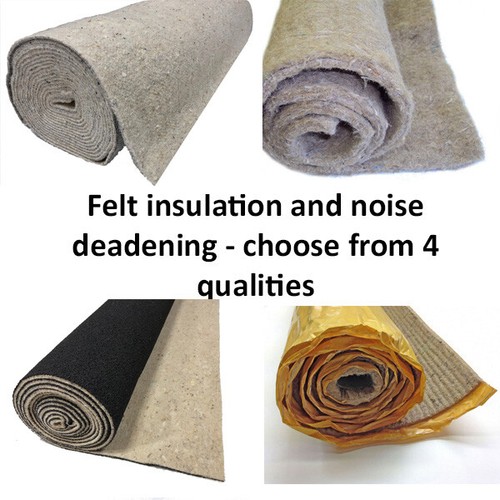 Car underfelt soundproofing