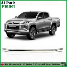 For Mitsubishi L200 Series 6 2019-2022 Stainless Steel Front Bull Bar Spoiler