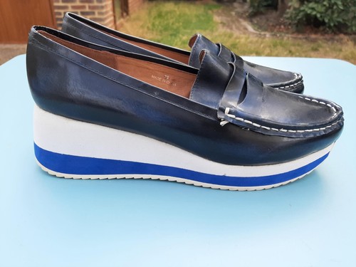 Jeffrey campbell navy - jeffrey, leather
