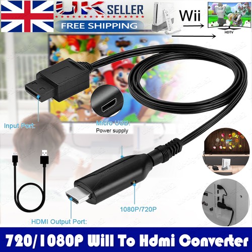 Wii hdmi cable converter - to,