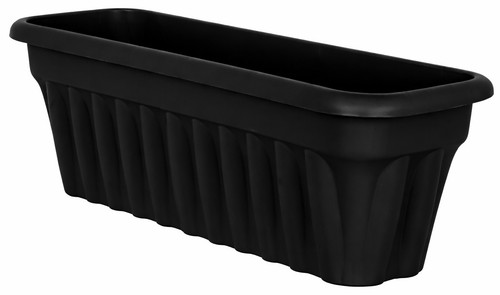 80cm extra large black trough - large,