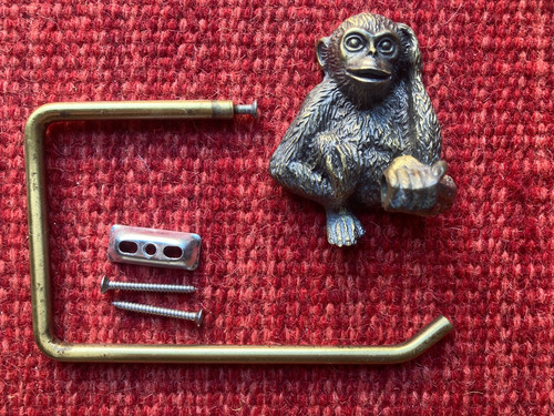 Antique brass monkey - , toilet
