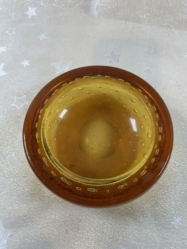 Whitefriars glass golden amber - glass,