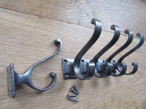 Iron rustic coat hook antique - iron,