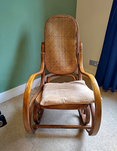 Bentwood rattan cane - rattan, rocking