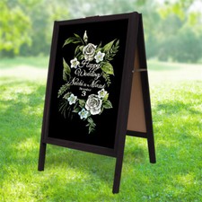 Large Waterproof Heavy Duty Oak Chalkboard A Board Frame Sandwich Pavement Sign