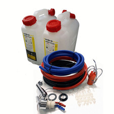 HOT & COLD WATER PLUMBING KIT- TAP, PUMP, 2 X 10L CANS FOR CAMPERVAN MOTORHOME