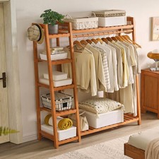 Heavy Duty Wooden Clothes Rail