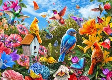 Birds and Flowers Jigsaw