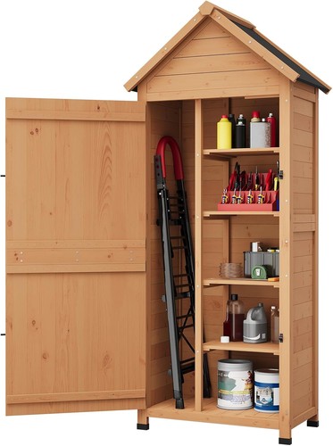 Outdoor wooden storage shed - outdoor,