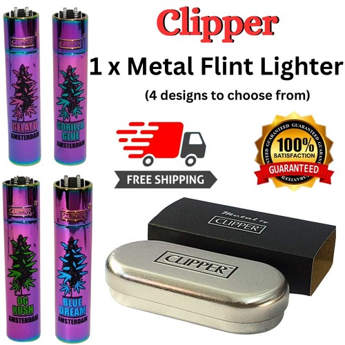 Metal clipper lighter with - metal,