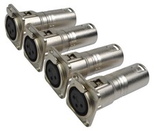 Through Panel Connector Female Panel to Male Rear Pack of 4