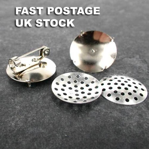 Round circle brooch backs - round,