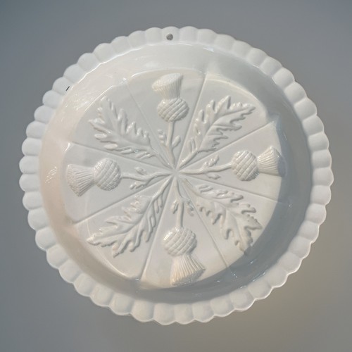 Creamware shortbread mould - shortbread,