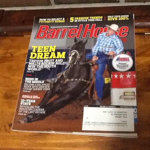 Barrel horse magazine - horse, back