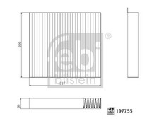 Interior Air Filter FEBI Fits