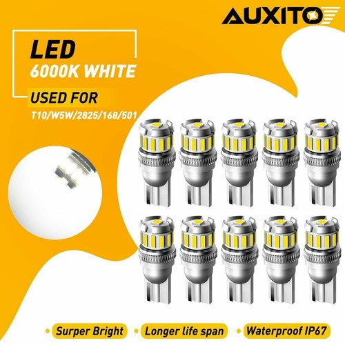 10x 501 t10 led bulbs - led, side