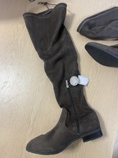 Over-the-Knee Brown Suede