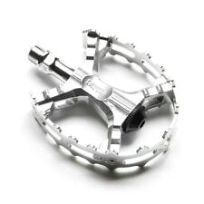 Genuine MKS XC-III Style Bear Trap Pedals Silver 1/2" Pairs Old School BMX Style
