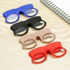 With  Case Pince Nez Soft Nose Resting Small Reading Glasses
