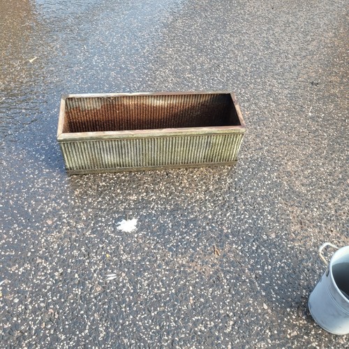 Vintage galvanised metal - galvanised,