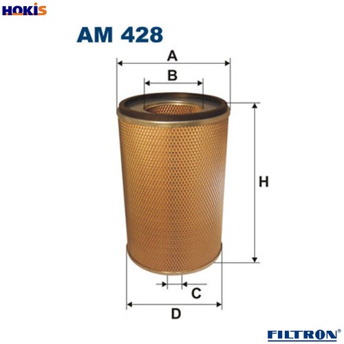 Air filter 428 for renault - 428,