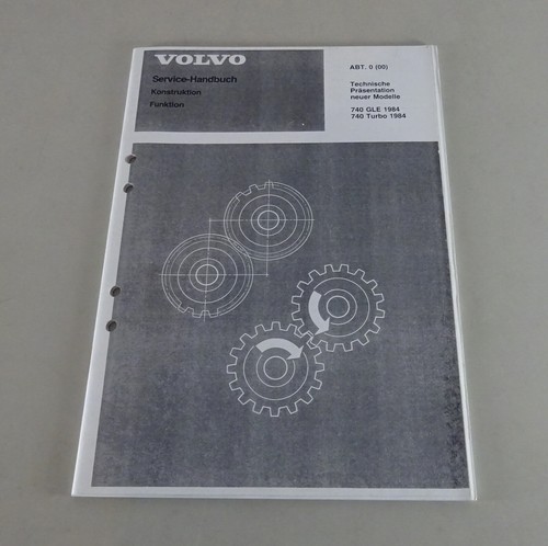 Workshop manual volvo 740 - workshop, gle