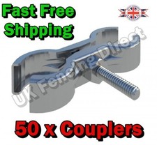 50 x Clips For Heras Fence Panels Site Fencing Temporary Site Fence Couplers