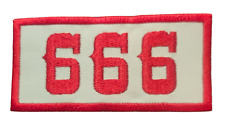 HELLS ANGELS Support 81 Patch Patch "666" RED/WHITE