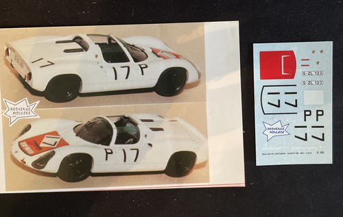 Decal porsche 910 17 - 910, no.