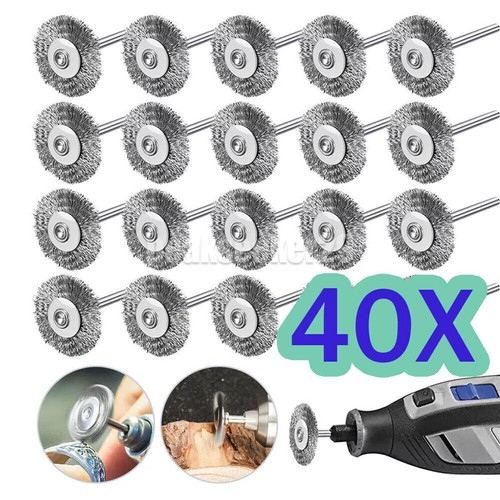 40pcs wire wheel brush set - wire,