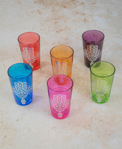 Moroccan tea glasses - tea,