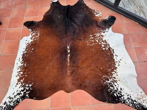 Large cow hide rug - cow,