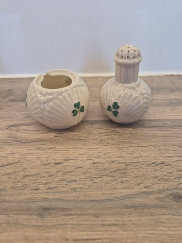 Belleek harp salt mustard - belleek, &