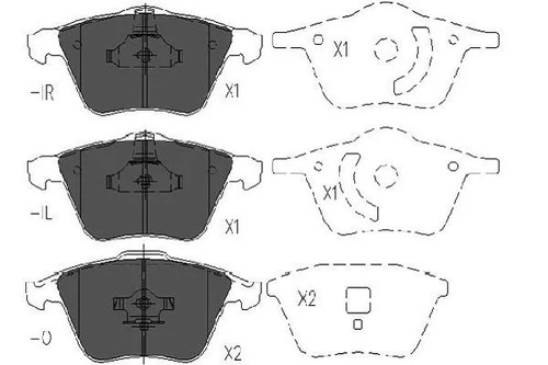 Front brake pad - disc,