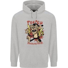 Pew Bananafakas Bananas Monkey Mens 80% Cotton Hoodie