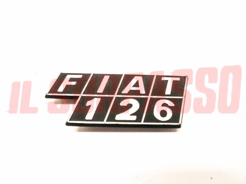 Rear trunk lid emblem fiat - rear,