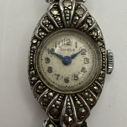 Sterling silver watch shield - sterling,