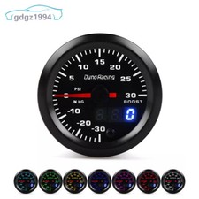 2'' 52mm Dual Display Turbo Boost Gauge PSI 7 Colors LED Boost meter Car meter
