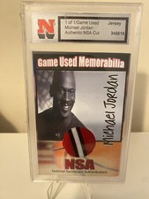 Michael Jordan Chicago Bulls Game Used Jersey Authentic NSA Cut