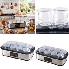 Automatic Yoghurt Maker Machine Yogurt Maker with 8 x 180ml Glass Jars & Lids