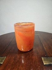 Vintage Mottled Orange Hand