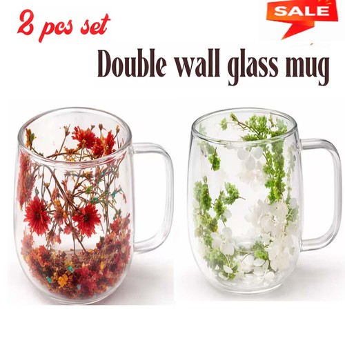 2pcs 200ml double walled - double,
