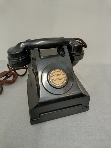 Vintage bakelite telephone - telephone,