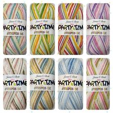 James C Brett Party Time Stripes Knitting Crochet Yarn Wool - Pick & Mix Colours