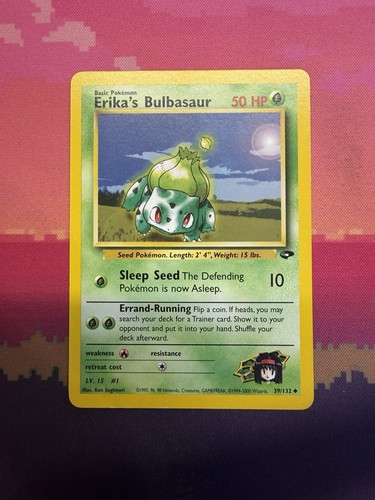 Pokemon card erika bulbasaur - card, erika's