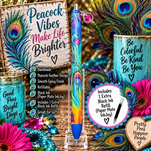 Handmade inkjoy peacock - inkjoy,
